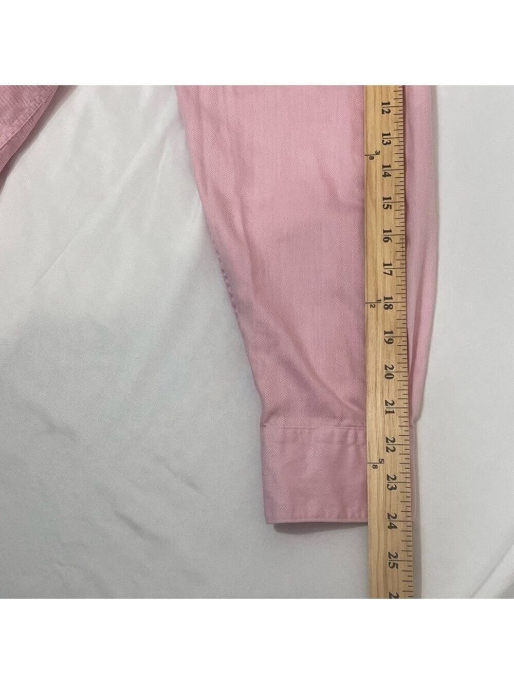 Perry Ellis Portfolio Dress Shirt Mens 16 1/2 34-35 Button Long Sleeve Pink - Picture 16 of 16